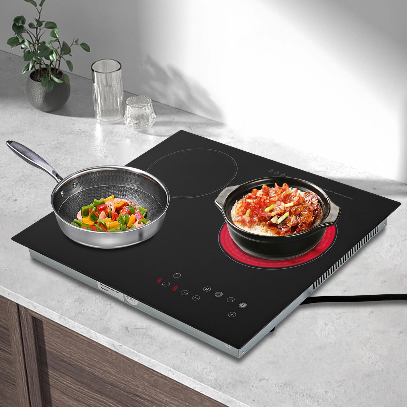 Amazon.com: 3 Burners Radiant Electric Stove Cooktop, Ceramic
